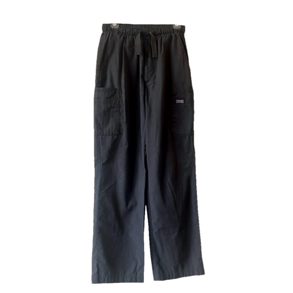 cherokee grey drawstring scrub pants